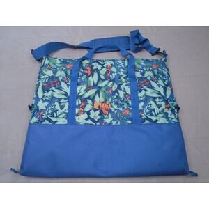REI Co-op Insulated Food Tote Bag Blue Green Handle Picnic Lunch Cooler 18x16